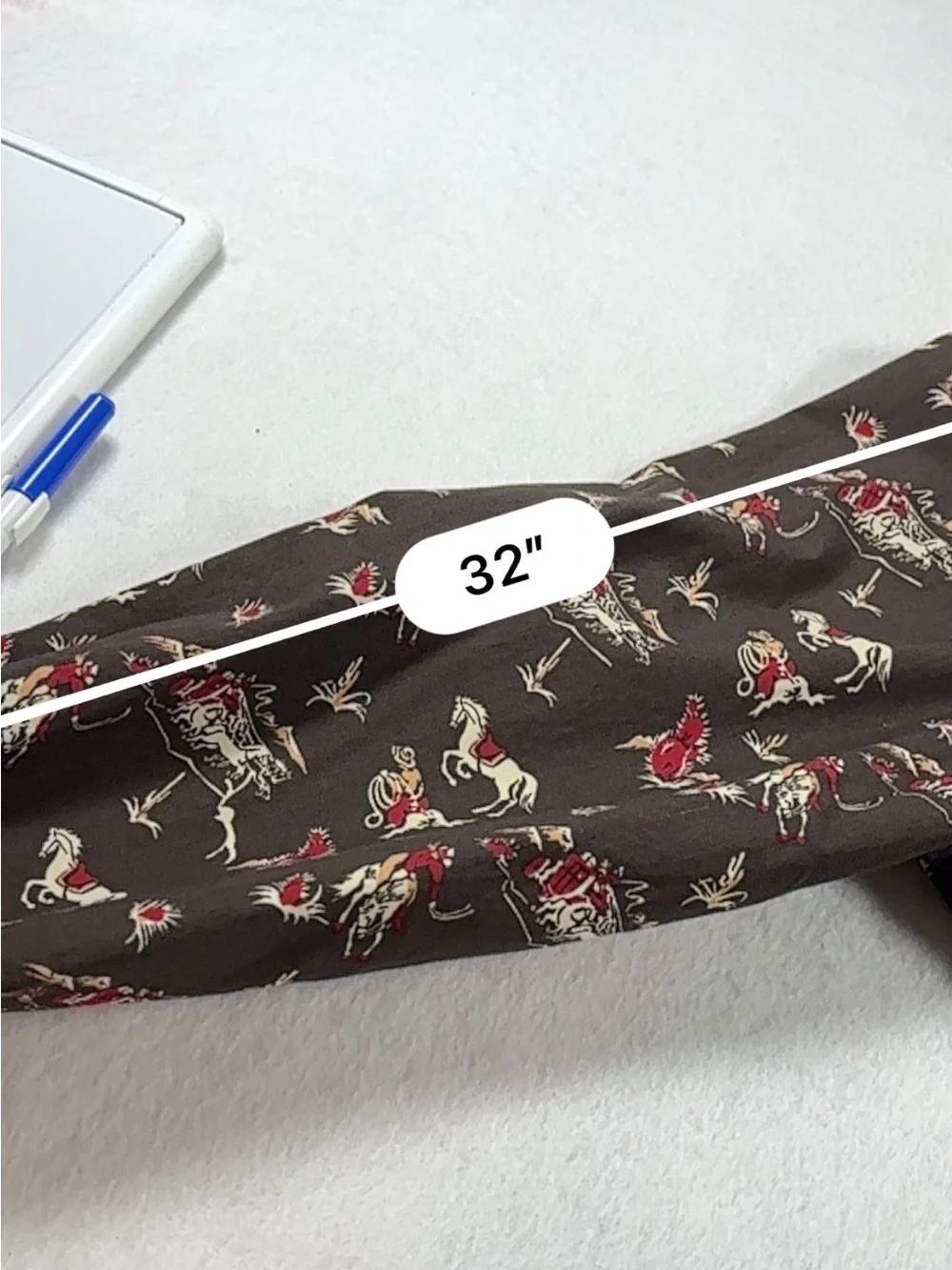 Roper XL Stretch Western Snap Shirt Rodeo Cowboy Horse Print 100% Cotton - Picture 8 of 11